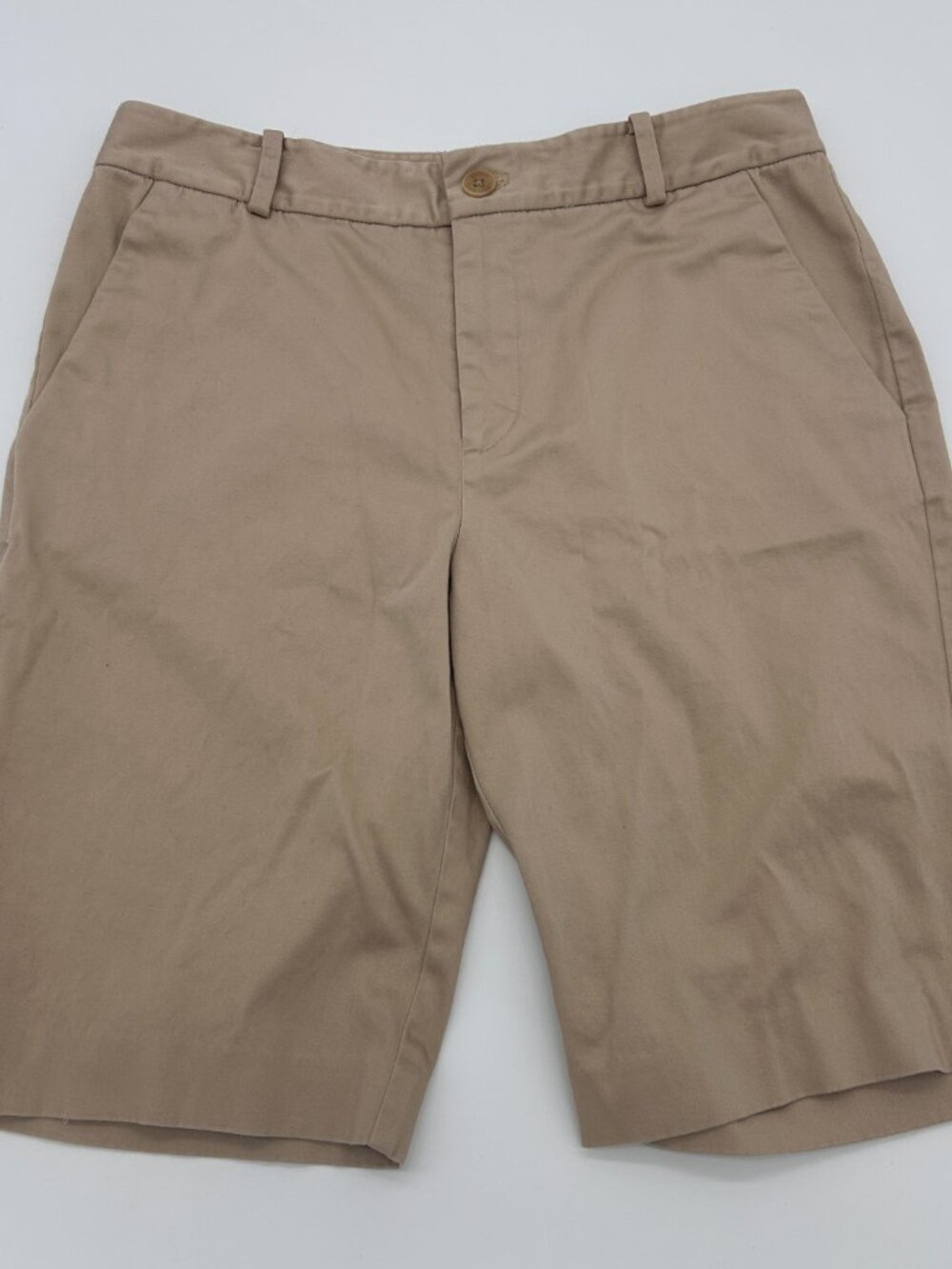Ralph Lauren Sport Khaki Bermuda Shorts Size 8 Cotton Stretch